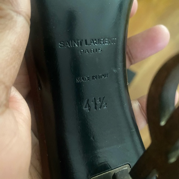 FINAL PRICE!!! Size 41.5 YSL Opyum Brown Leather Heels - Picture 5 of 7